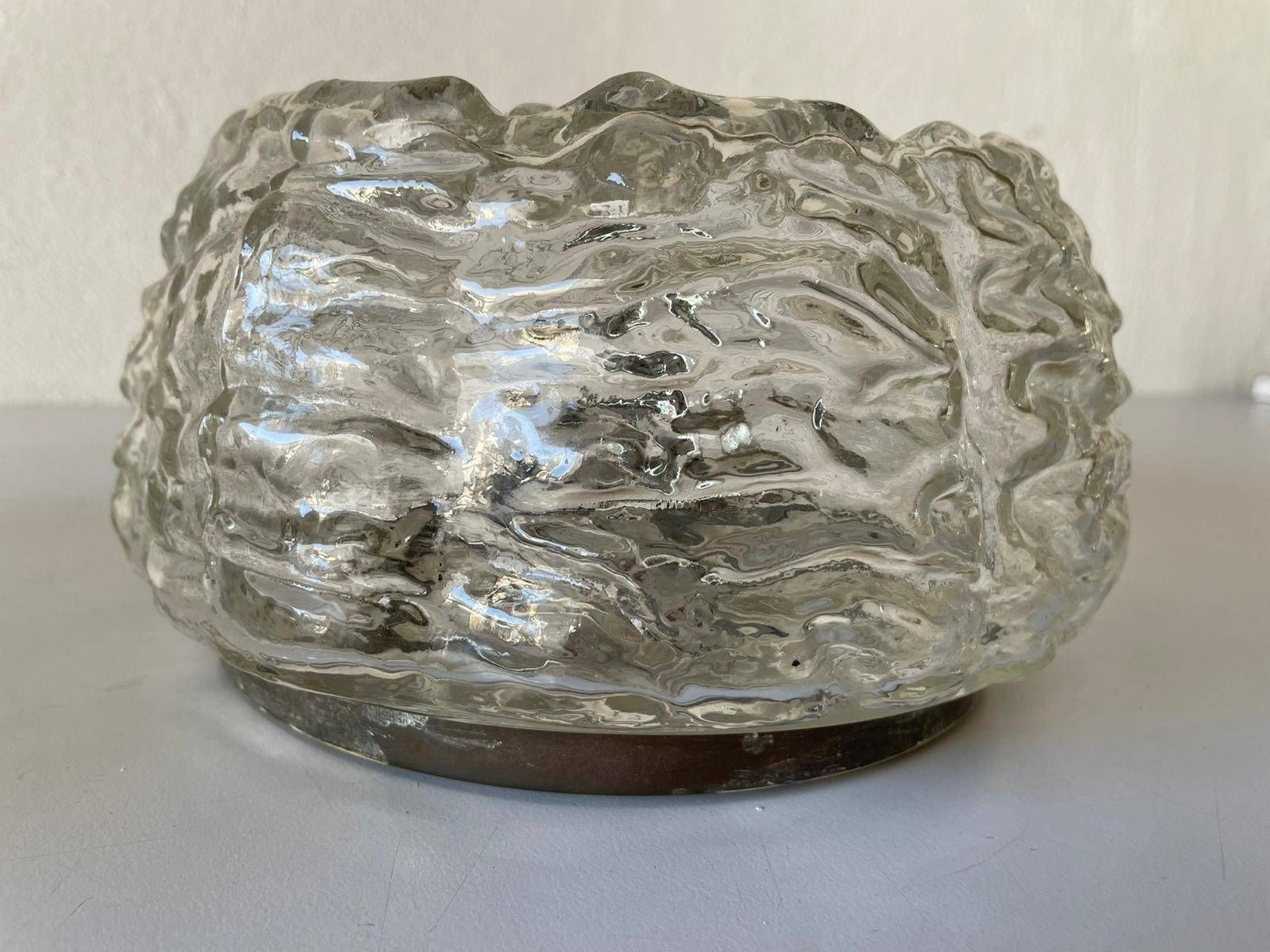 Glass In Rare Shape Pair Of Sconces Or Ceiling Lamps By Limburg, 1960s, Germany photo 753.92