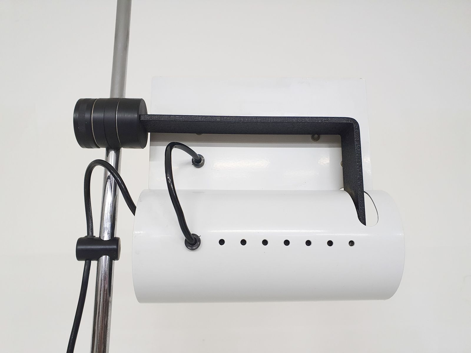 White Metal Design Floor Lamp By Joe Colombo, Italy 1980's photo 960.9599999999999