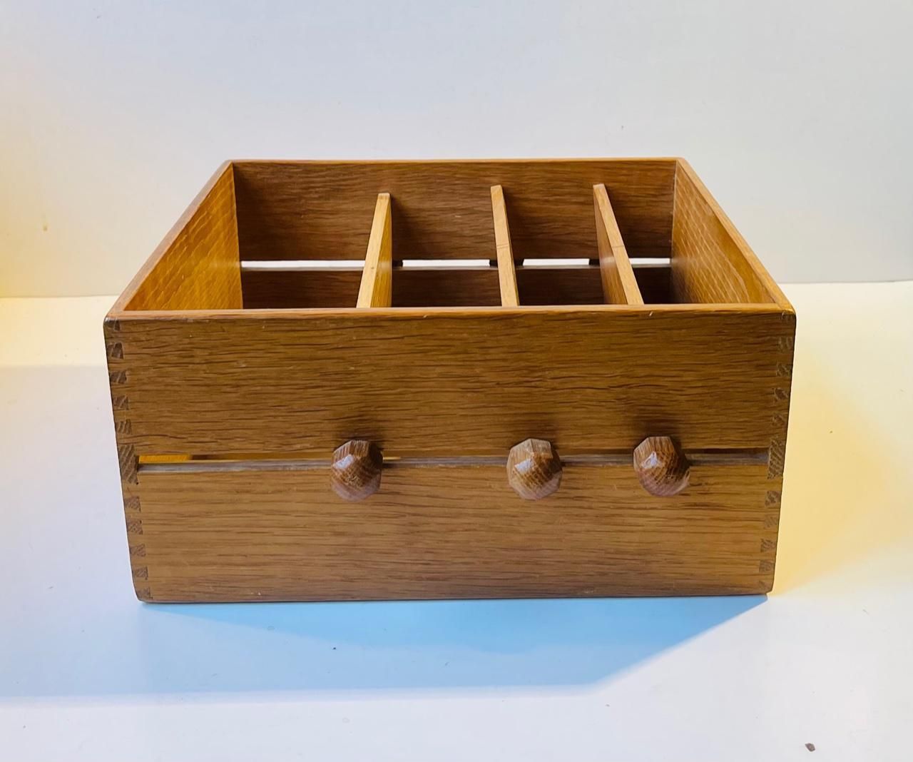 Document Organizer In Oak From Catholic Church, 1960s photo for sale