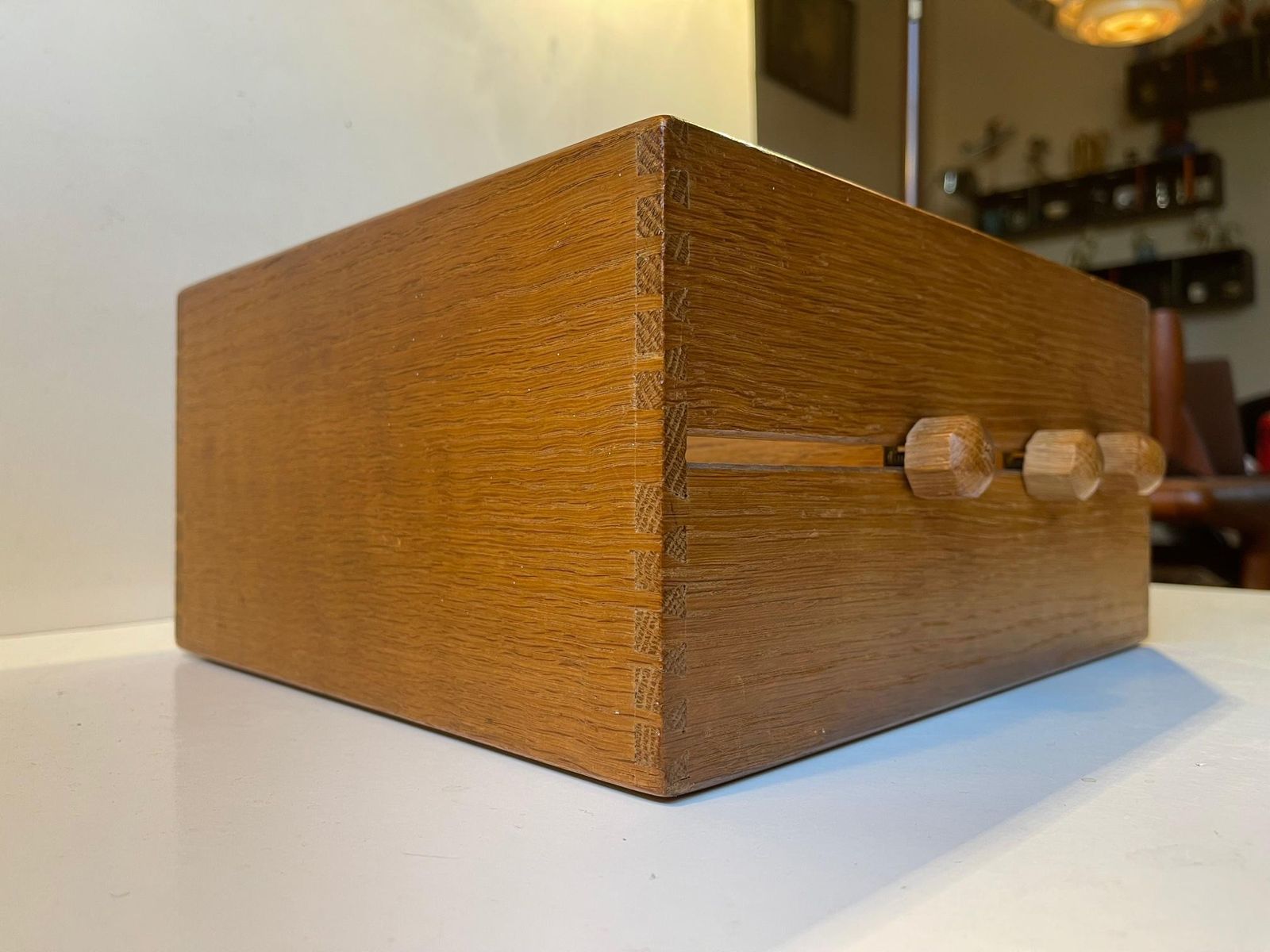 Document Organizer In Oak From Catholic Church, 1960s photo buy