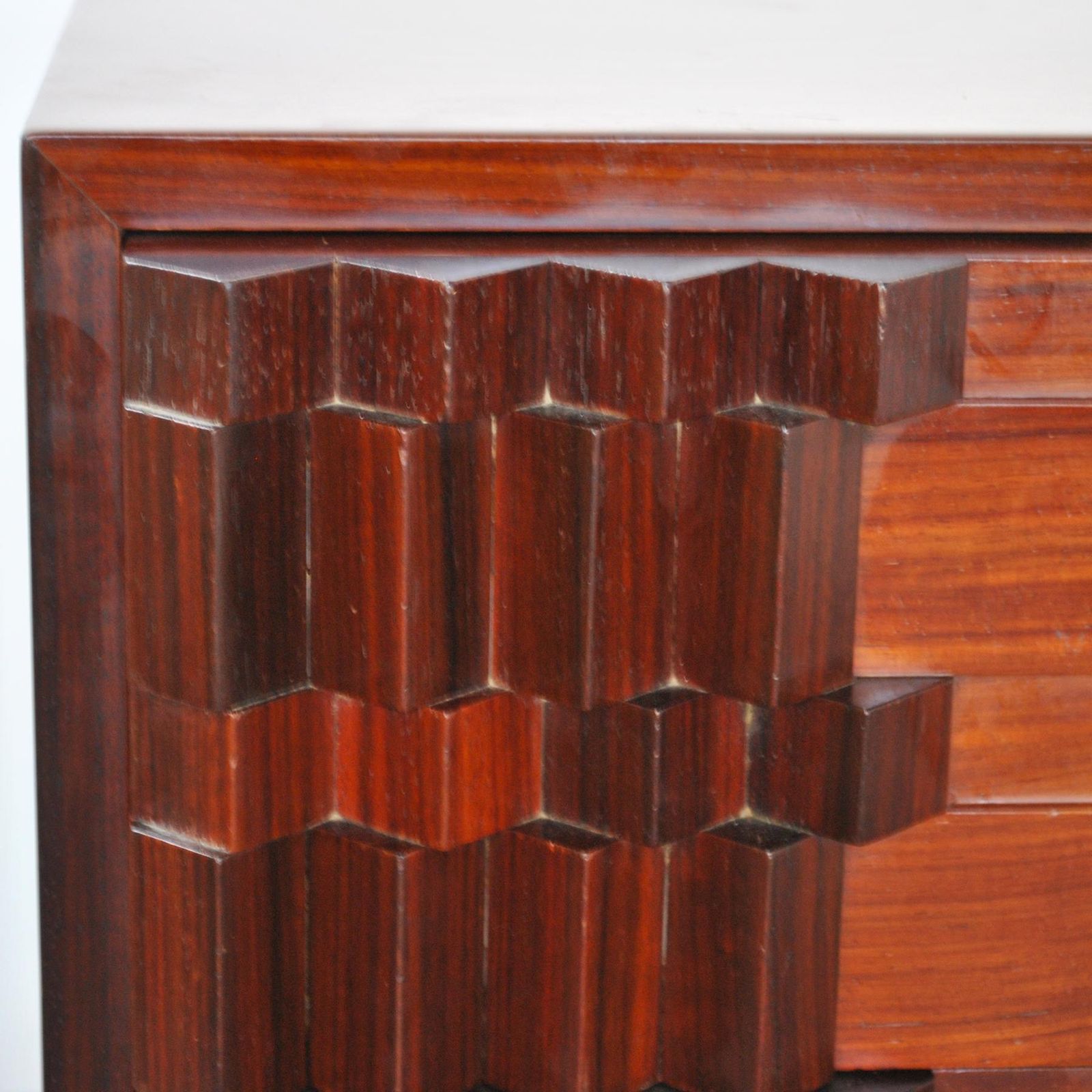 photo vintage Luciano Frigerio Credenza Diamante, 1970's