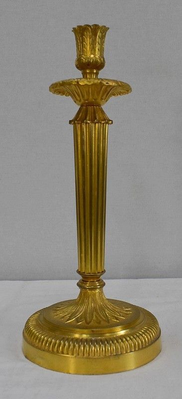 Pair Of Gilt Bronze Torches, Louis XVI Style   Early 20th Century photo 934.21