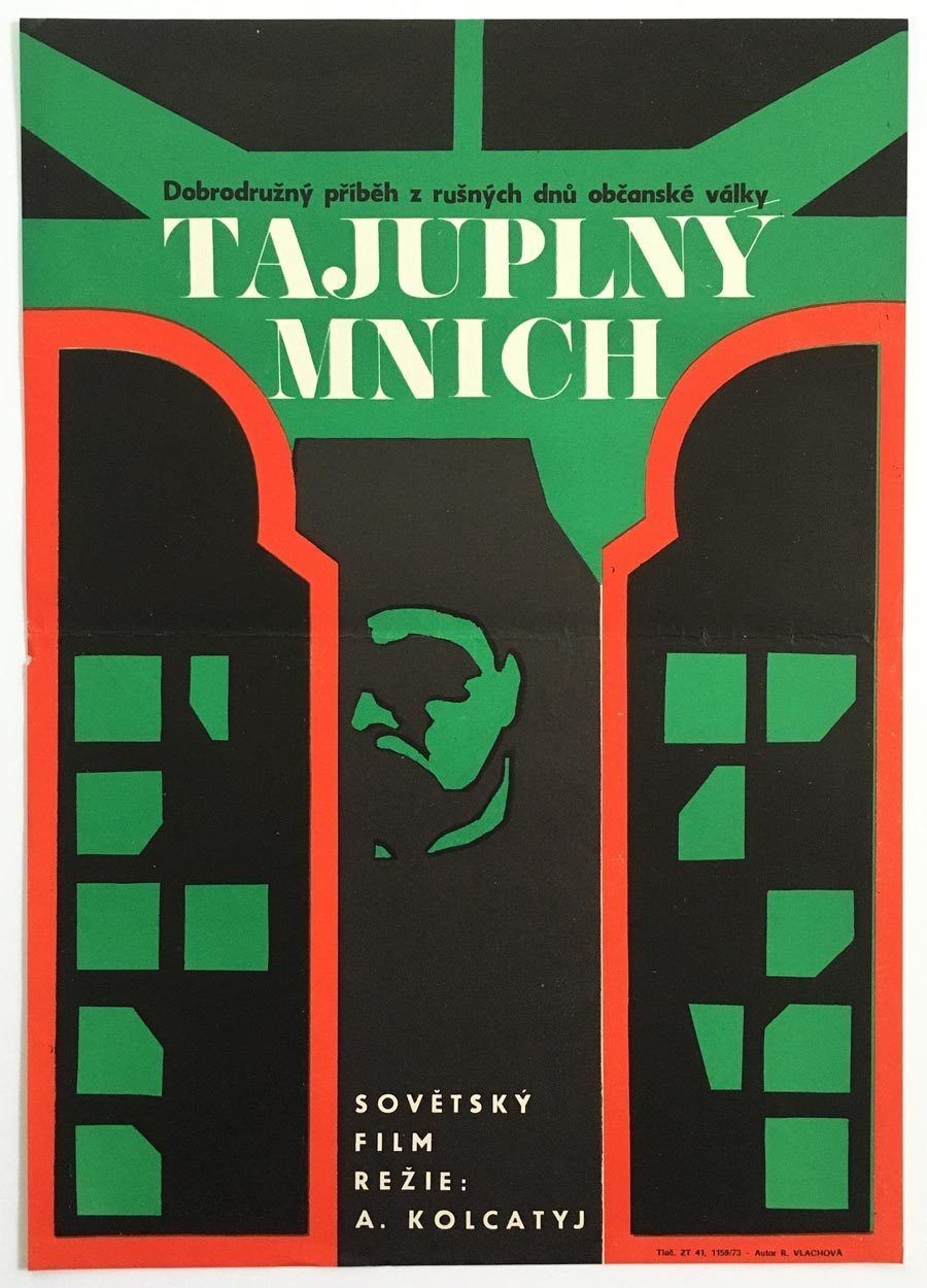 Movie Poster, The Mysterious Monk, Renáta Vlachová, 1973