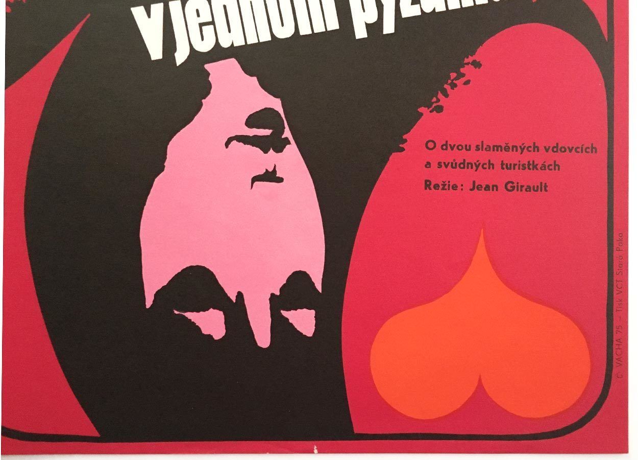 Movie Poster, Two Girls In Pyjamas, Jan Vácha, 1975 photo furniture