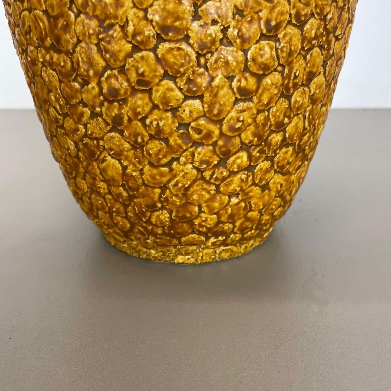 photo furniture Super Colorful Fat Lava Pottery "Contura" Vase By Bay Ceramics, Germany, 1950s