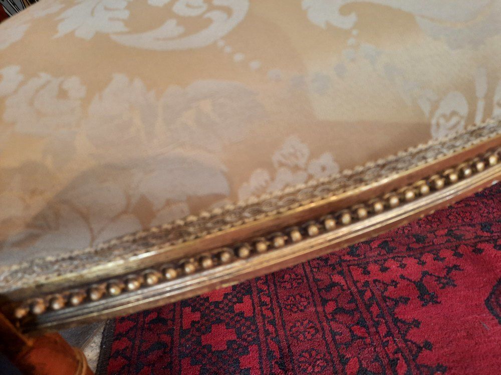Pair Of Victorian Giltwood Salon Chair photo for sale