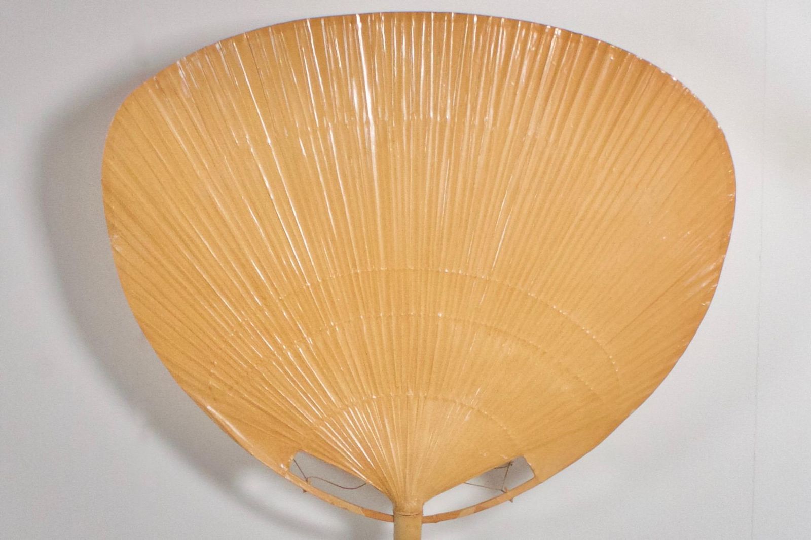 Very Large ‘Uchiwa’ Floor Lamp By Ingo Maurer For M Design, 1977 photo vinterior