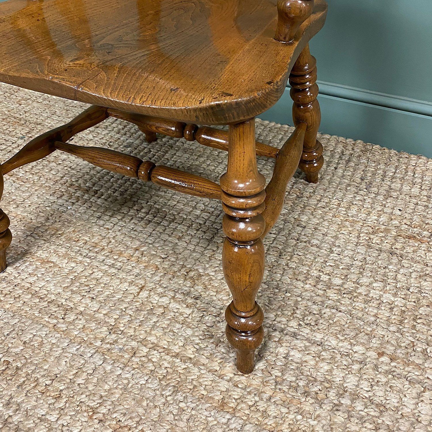 Quality Elm & Ash Broad Arm Antique Windsor Chair photo vinterior