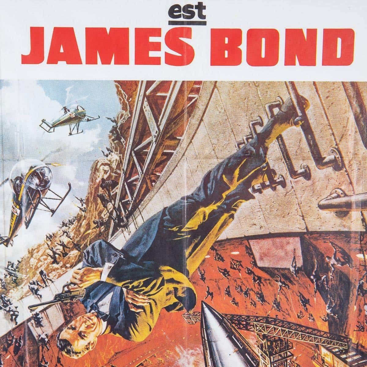 Original French Re Release James Bond 007 'You Only Live Twice' Poster, C.1980 photo Art
