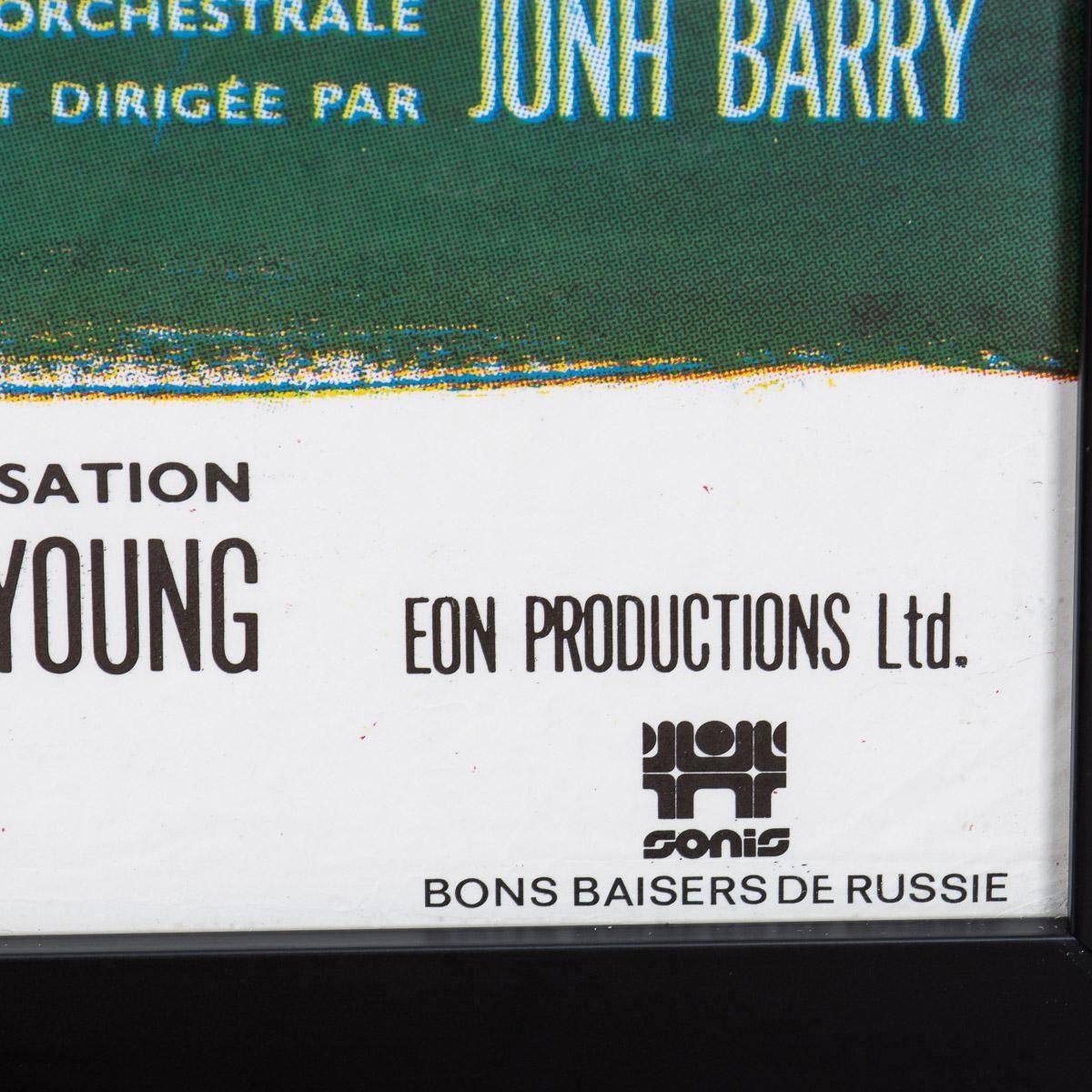 photo vintage Original French Re Release James Bond 007 'From Russia With Love' Poster C.1970s