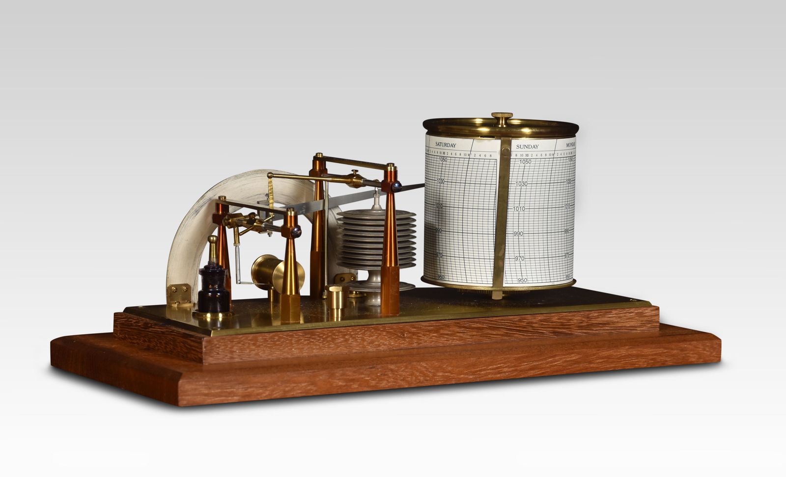 Mahogany Cased Barograph And Barometer By Negretti & Zambra photo vinterior