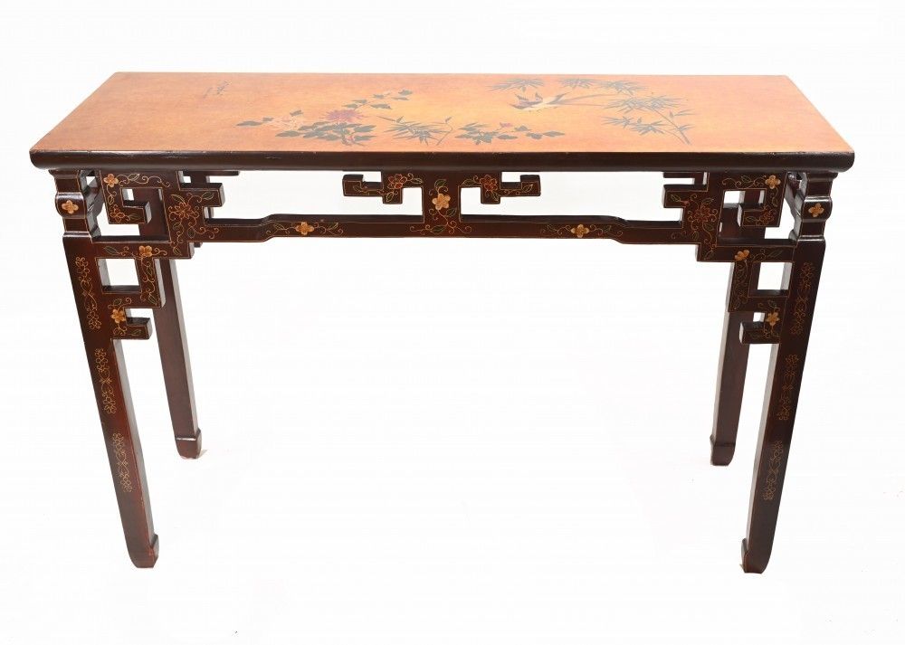 Painted Chinese Console Table Lacquer Furniture Interiors photo for sale