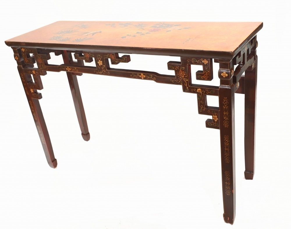 Furniture Painted Chinese Console Table Lacquer Furniture Interiors photo