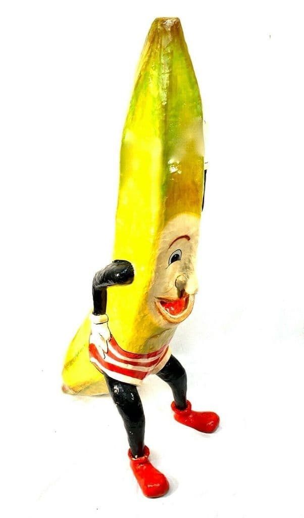 Antique Advertising   Large 1930's Fruit And Veg Shop Display Banana Statue Sign photo for sale
