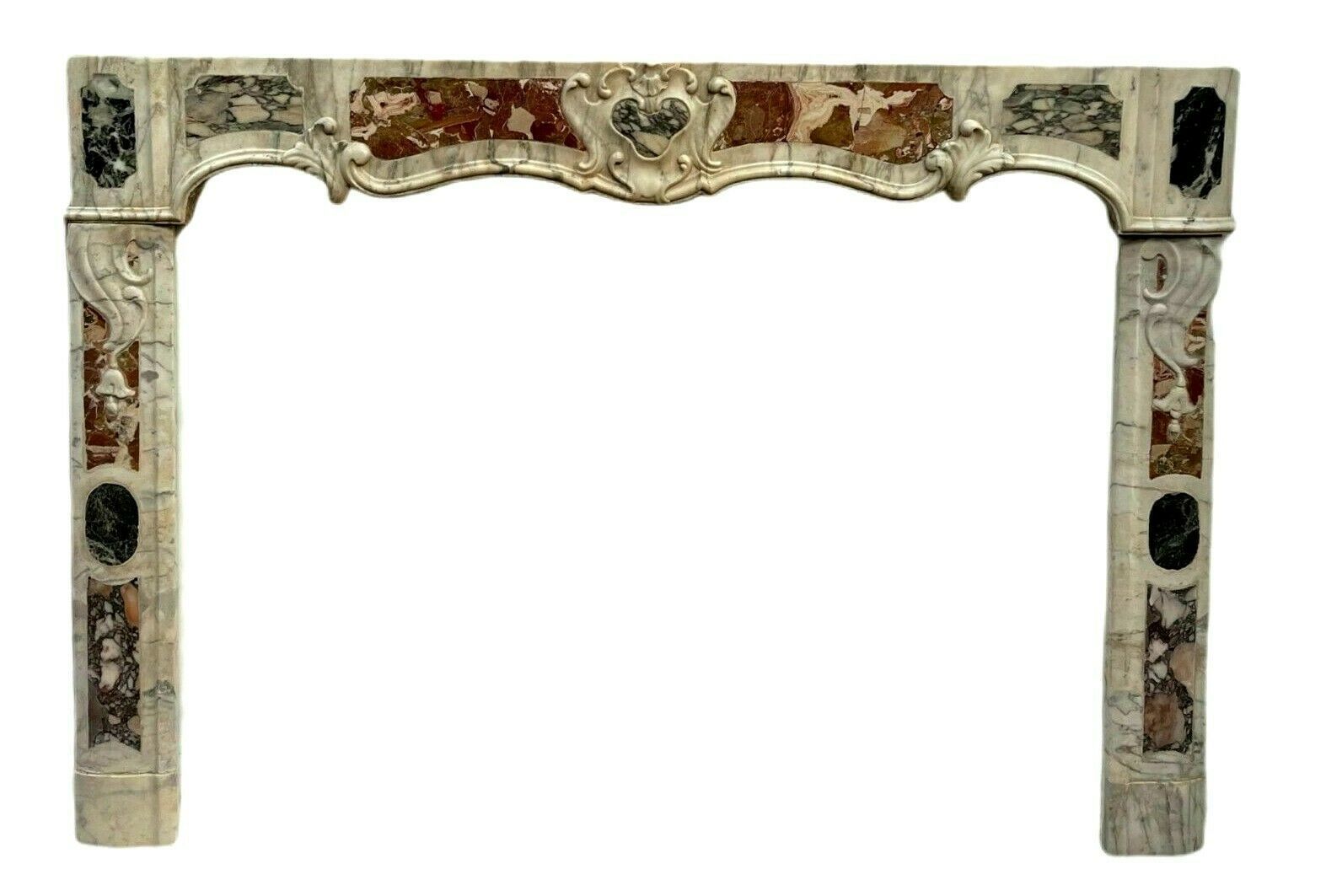 18th Century Provencal Style Marble Fireplace Mantel