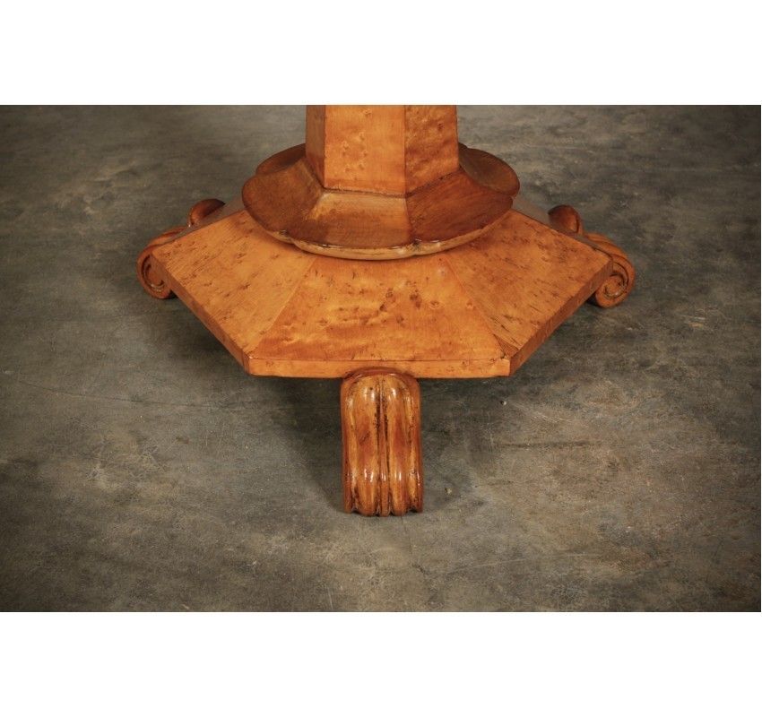 Art Deco Birds Eye Maple Musicians Stool photo for sale