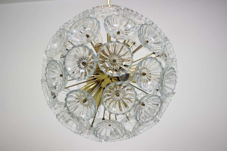 Dandelion Chandelier / Kamenický šenov, Preciosa, Jaren 1970 photo for sale