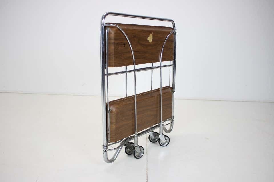 photo vinterior Mid Century Adjustable Trolley Bar, 1980's.