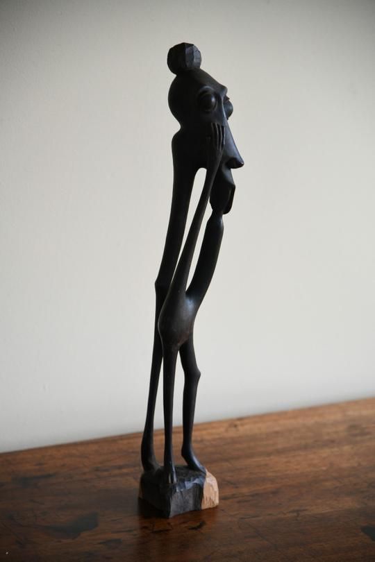 Home Decor Makonde Shetani Sculpture, African photo