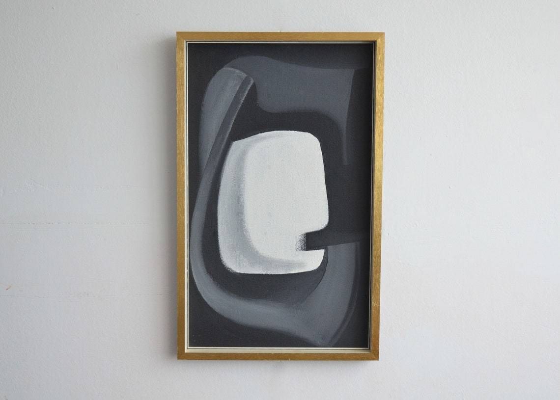 Abstract Monochrome Painting, 1960s photo for sale