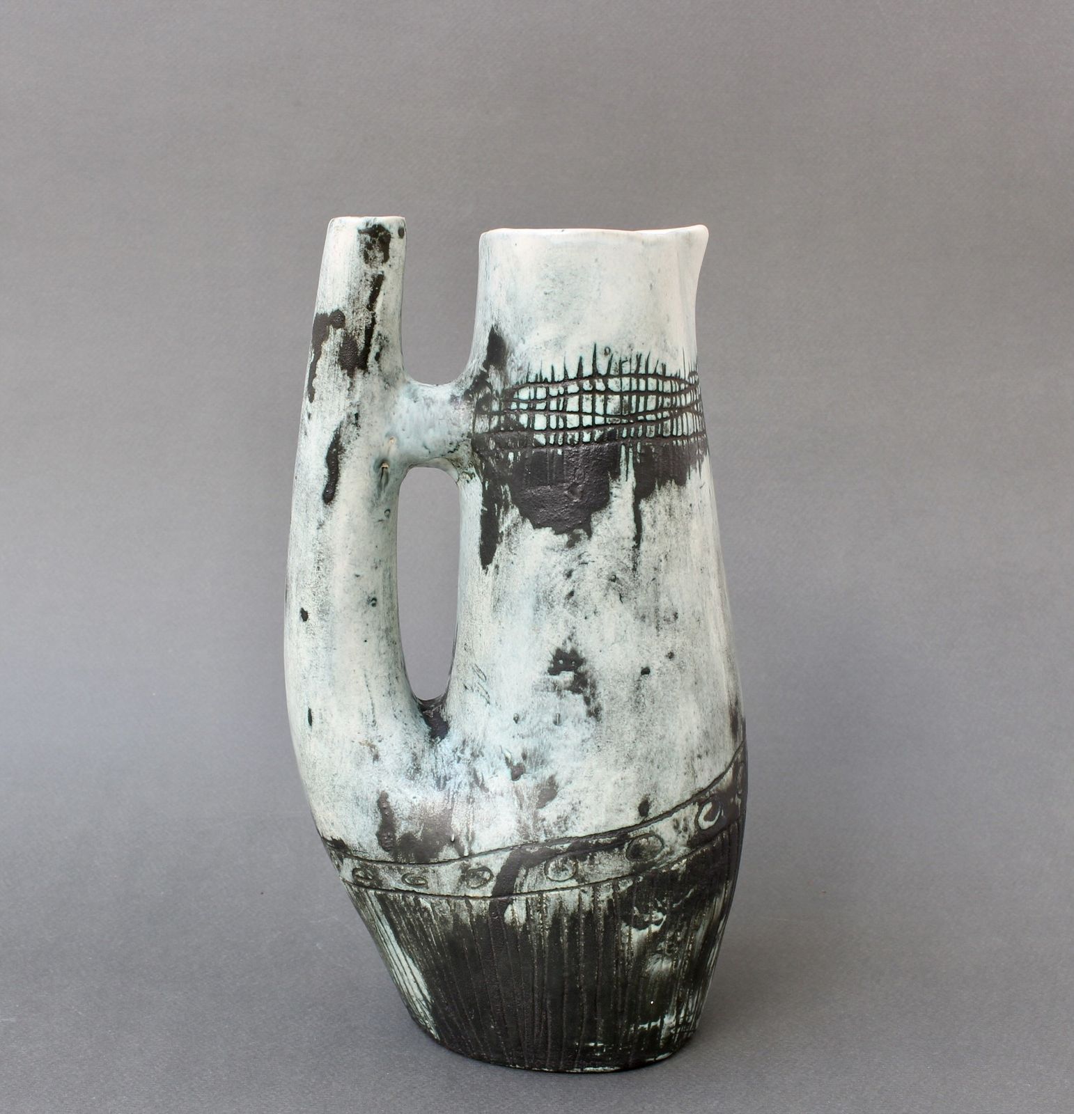 Mid Century French Ceramic Vase By Jacques Blin (Circa 1950s) photo Home Decor