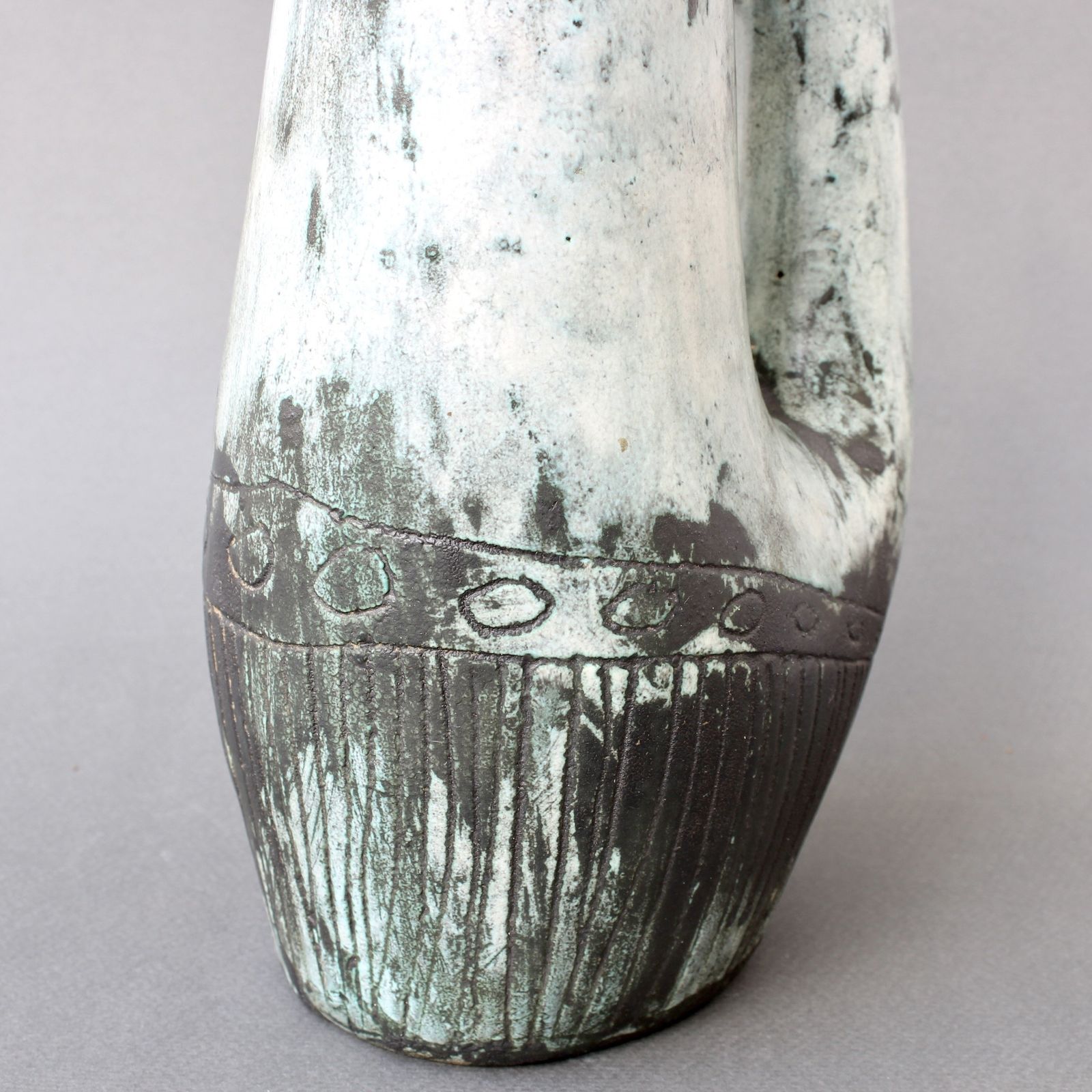 Home Decor Mid Century French Ceramic Vase By Jacques Blin (Circa 1950s) photo