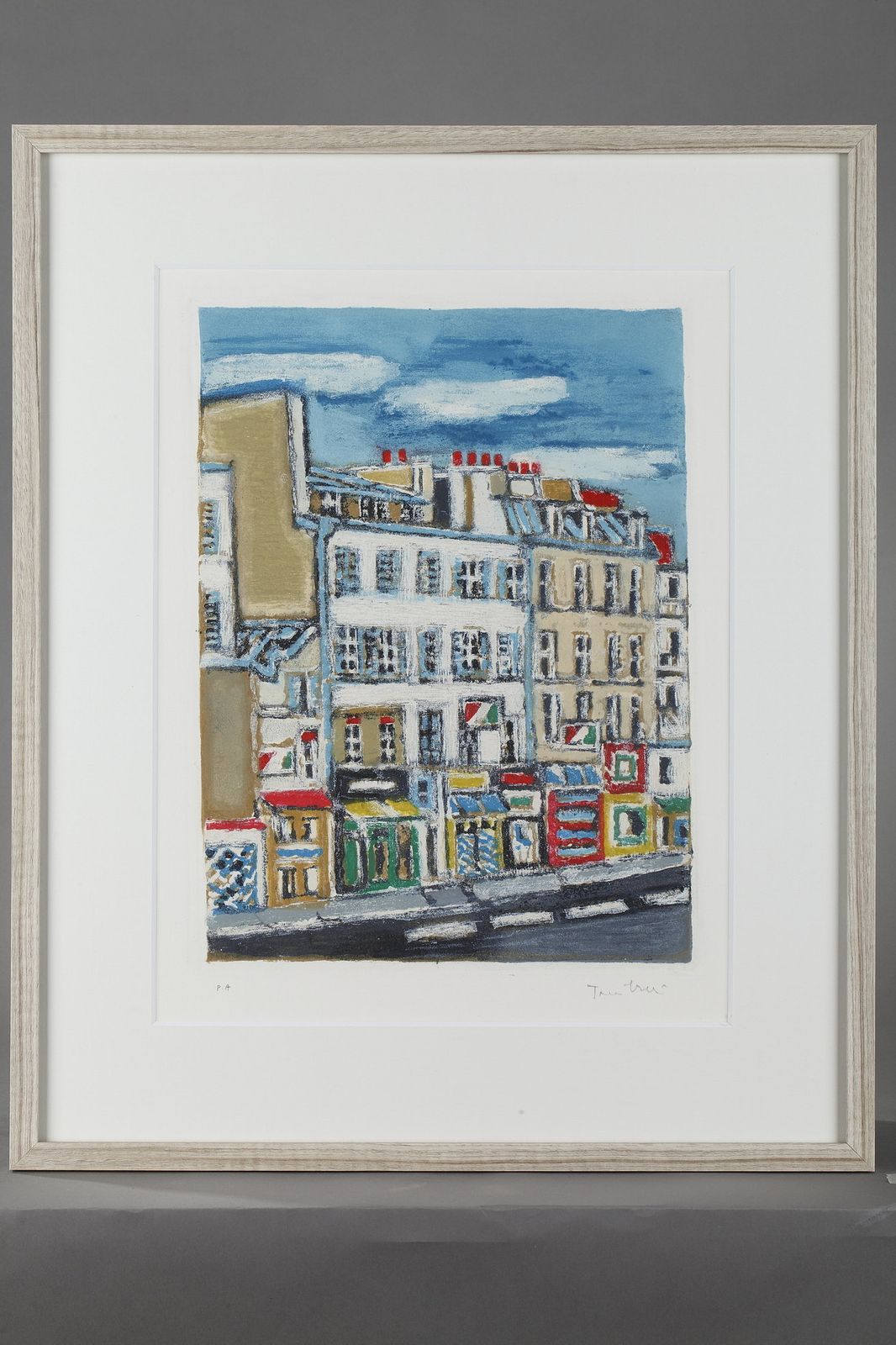 Quatre gravures de Paris par Orfeo Tamburini pour la série Paris 20+1 photo vintage