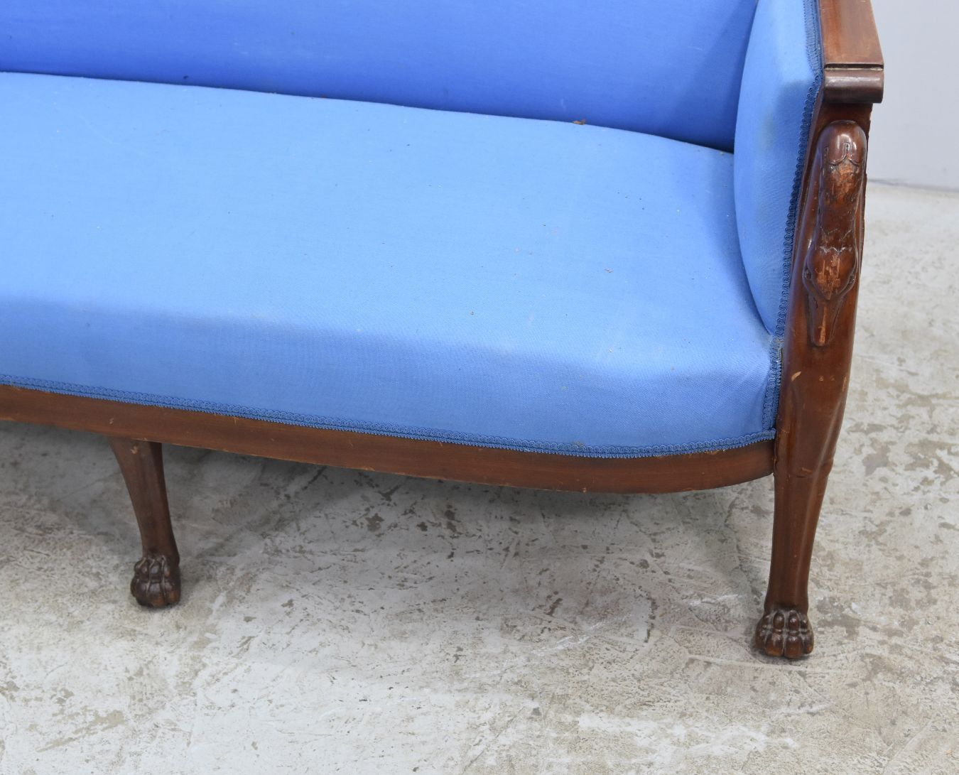 Banquettes With Swans In Mahogany Restoration Style Xixth Century (Pair) photo vinterior