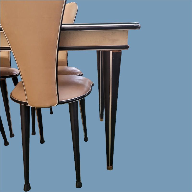 Umberto Mascagni For Harrods Table And Chairs 1950s photo for sale