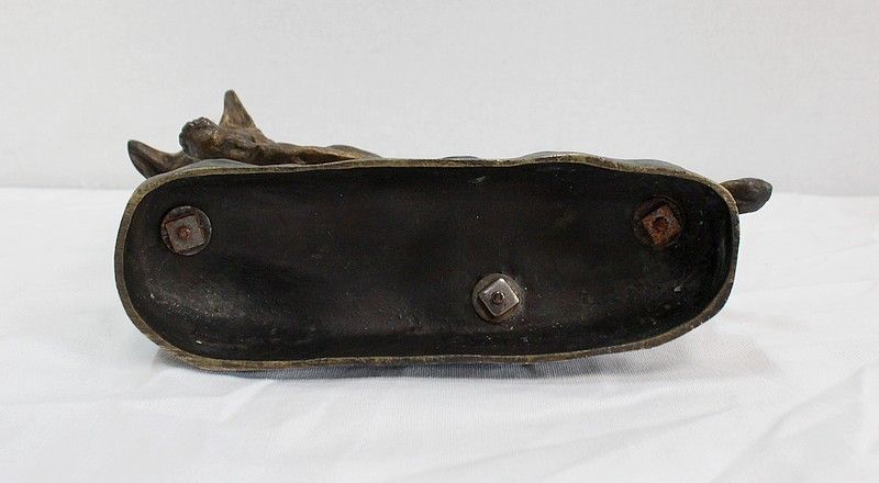 photo vinterior Bronze German Shepherd Dog By Cartier, Early 20th Century