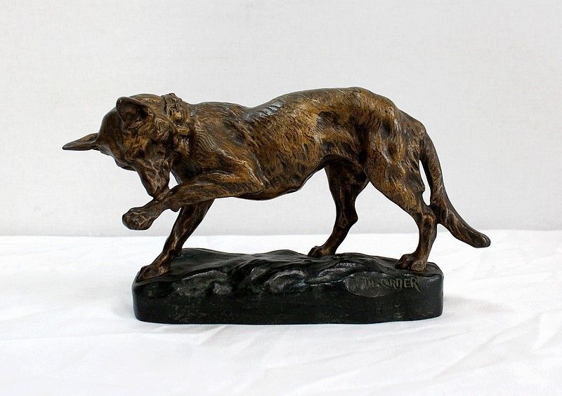 Bronze German Shepherd Dog By Cartier, Early 20th Century photo 988.8