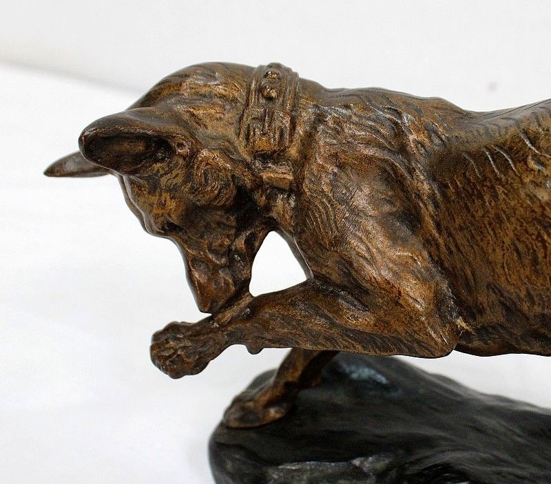 photo furniture Bronze German Shepherd Dog By Cartier, Early 20th Century