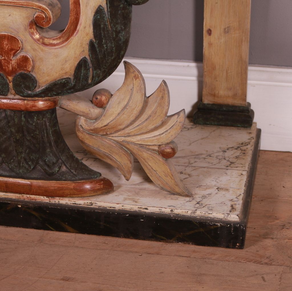 Swedish Painted Console Table And Mirror photo vinterior