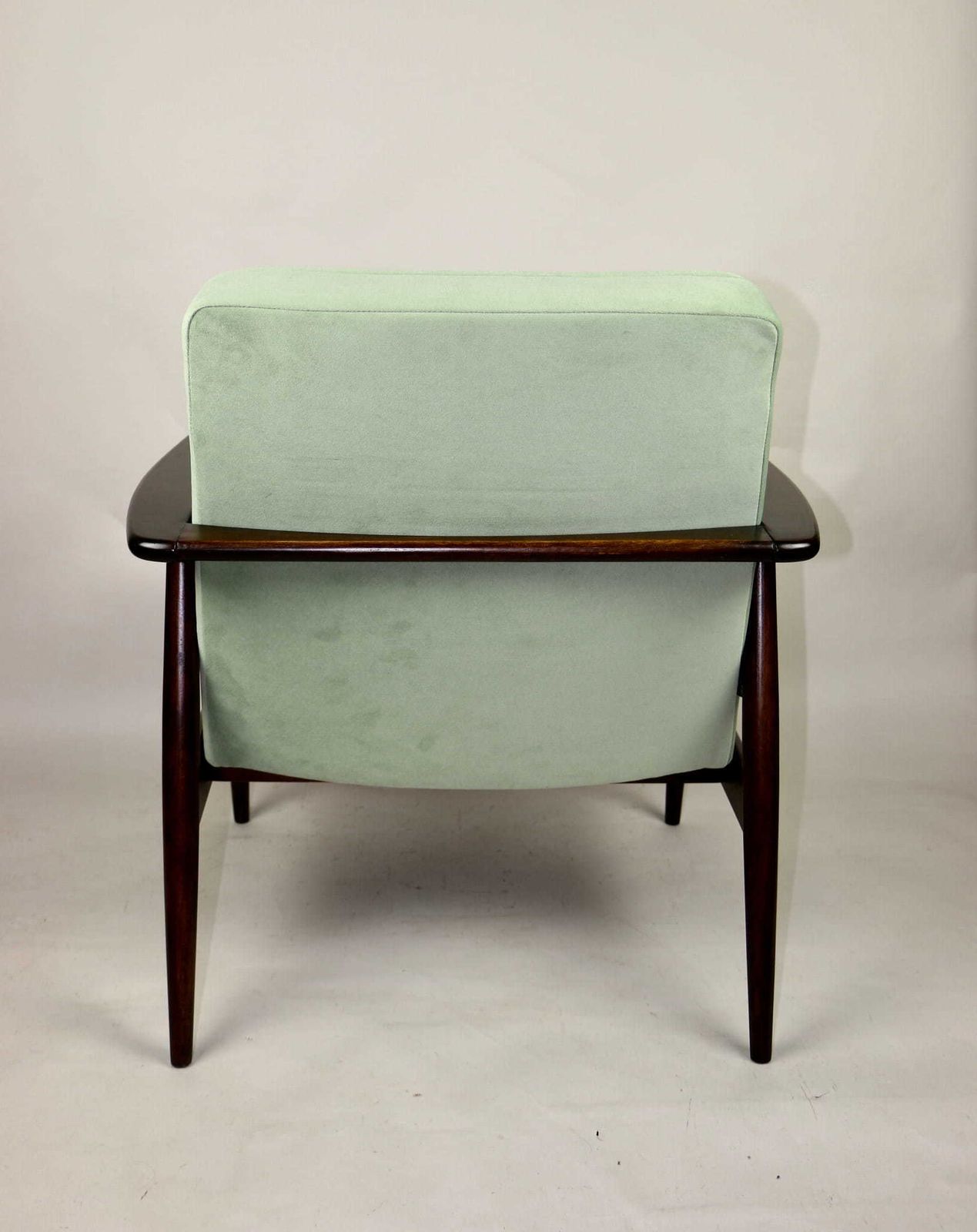 Classic Armchair Gfm63 Designed By J. Kedziorek Vintage 70s Light Green Aquamarine photo buy