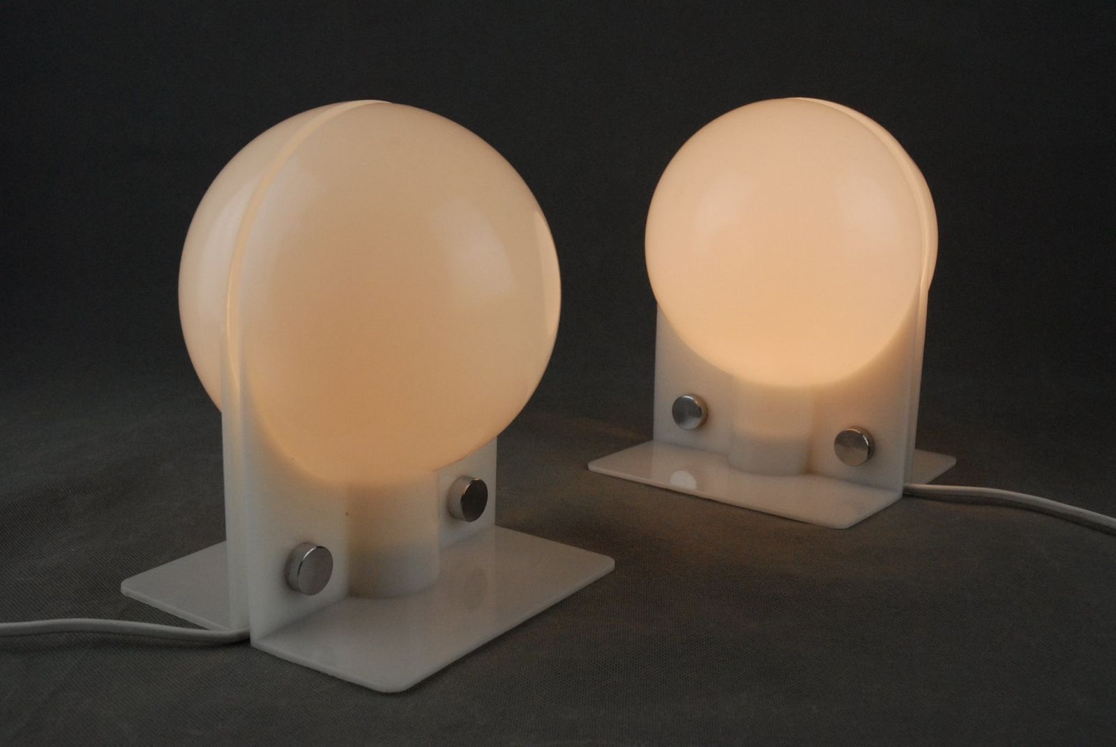 Sirio Lamps By Sergio Brazzoli & Emmano Lampa For Harvey Guzzini, Italy, Set Of 2 photo for sale