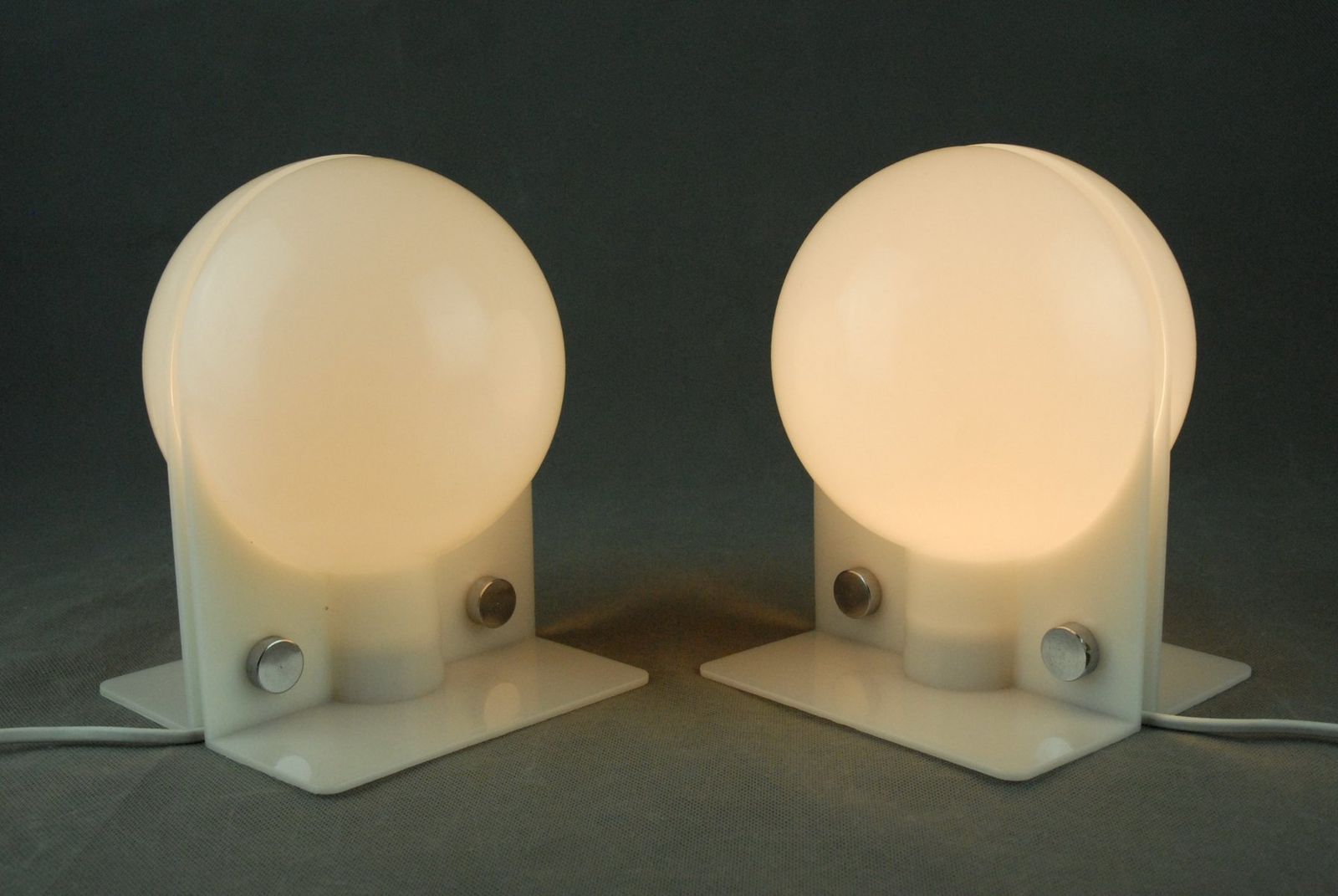 photo vinterior Sirio Lamps By Sergio Brazzoli & Emmano Lampa For Harvey Guzzini, Italy, Set Of 2