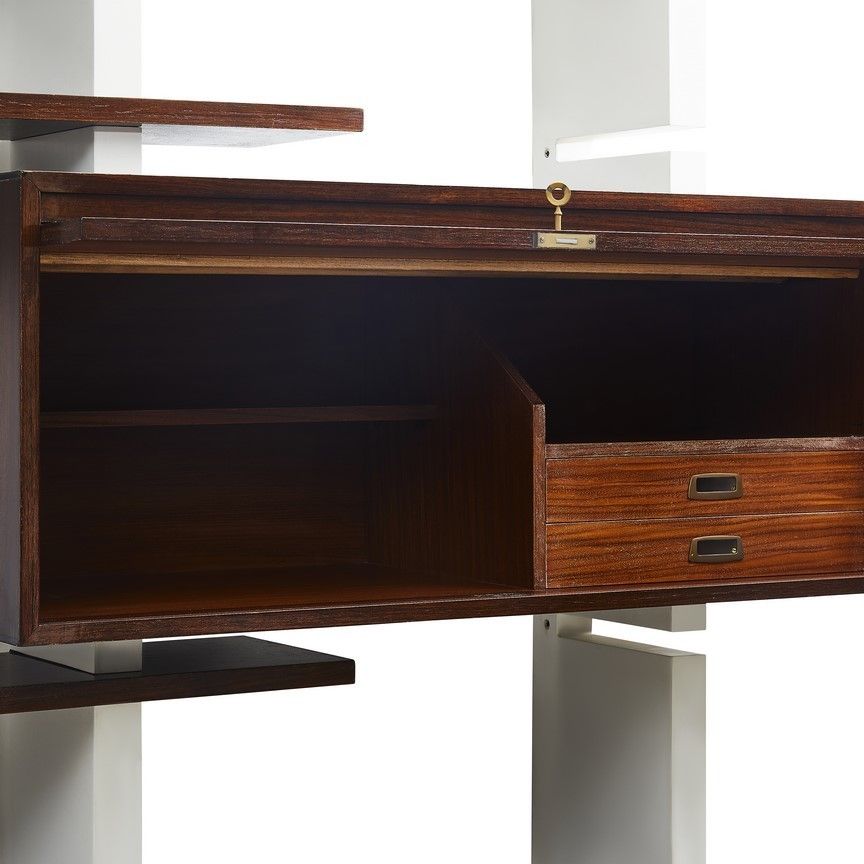 Mid Century Modern Wooden Shelving Unit By Amma photo for sale