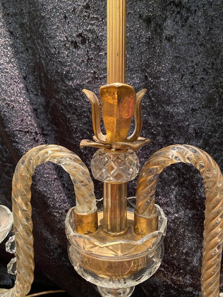 A Pair Of English Candelabra Lamps photo for sale