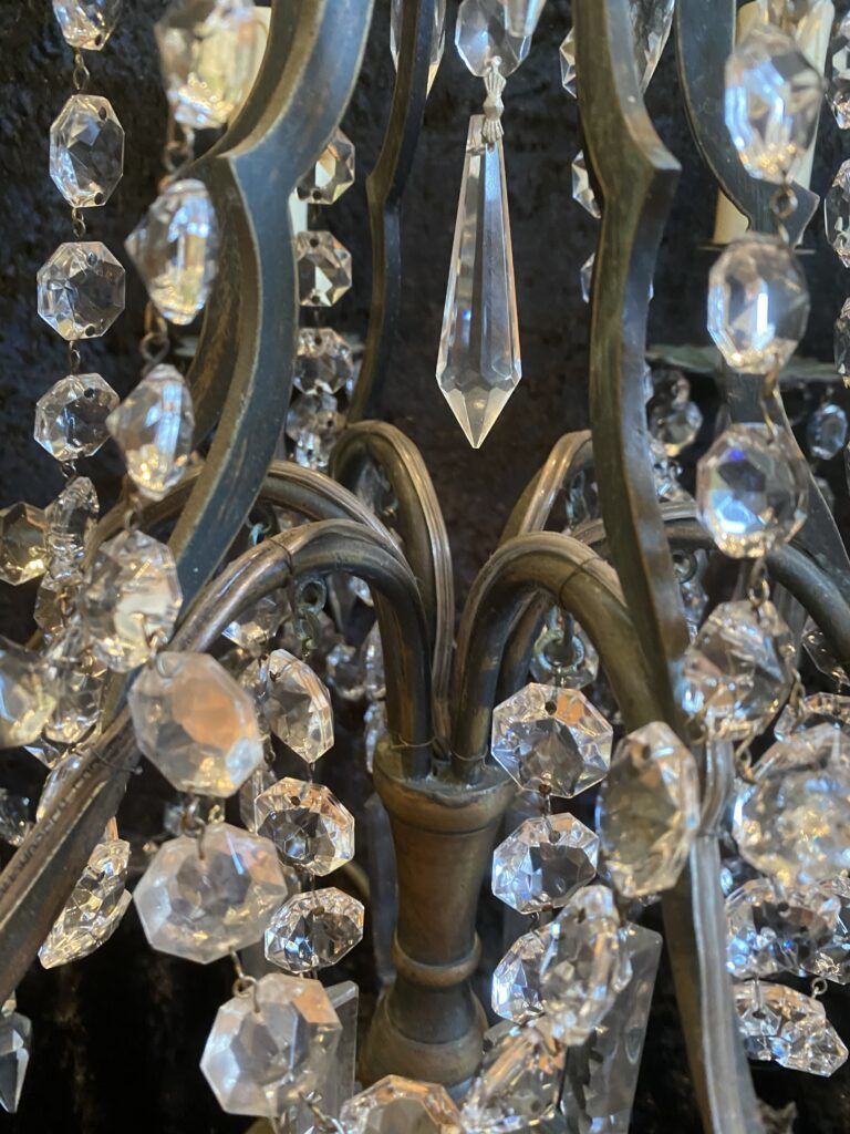 Six Light Antique Table Lamp, 1920s photo furniture