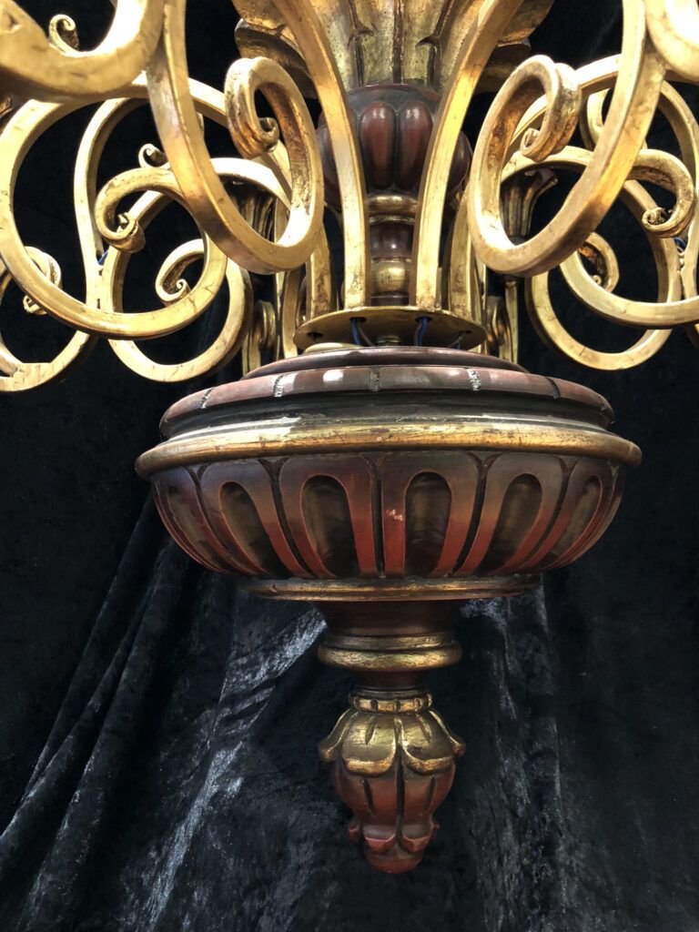 photo furniture English Wooden Chandelier