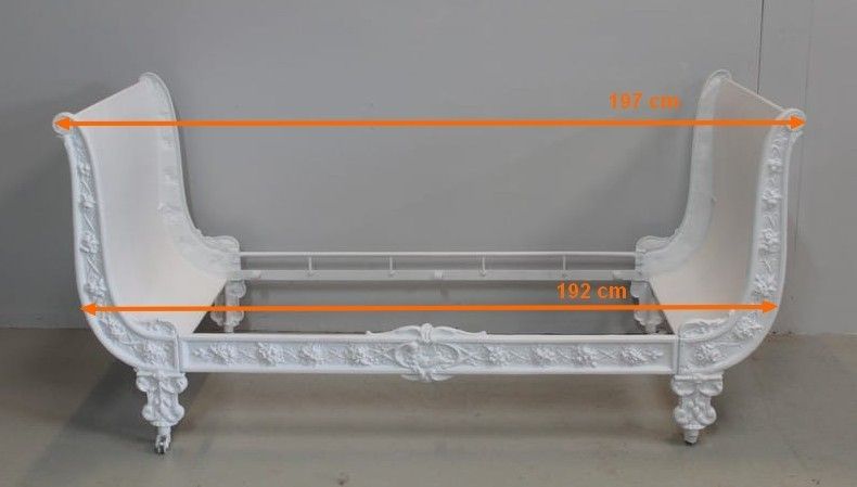 1854.0 Rest Bed In Cast Iron 20th photo