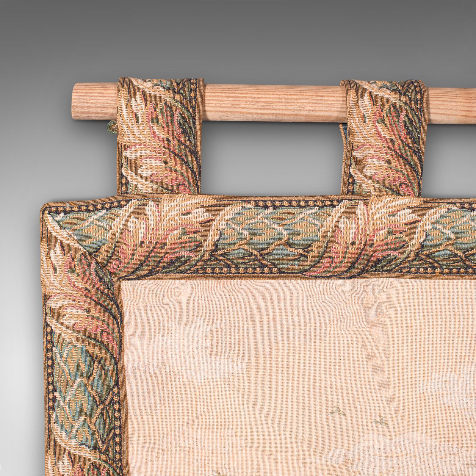 photo furniture Large Vintage Decorative Panel, Continental, Needlepoint Tapestry, Circa 1980