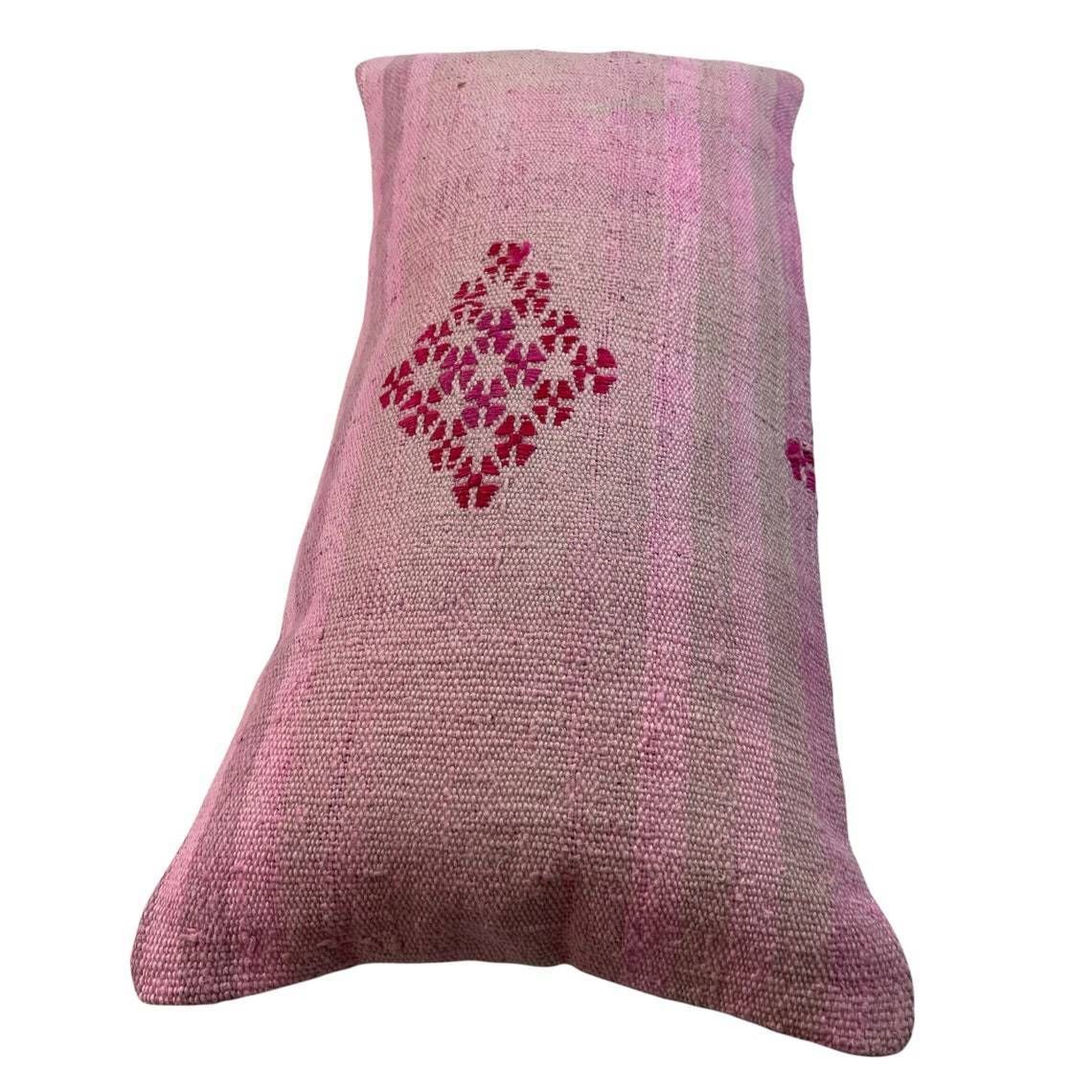 Vintage Turkish Kilim Cushion Cover, 30 X 60 Cm photo 70.0