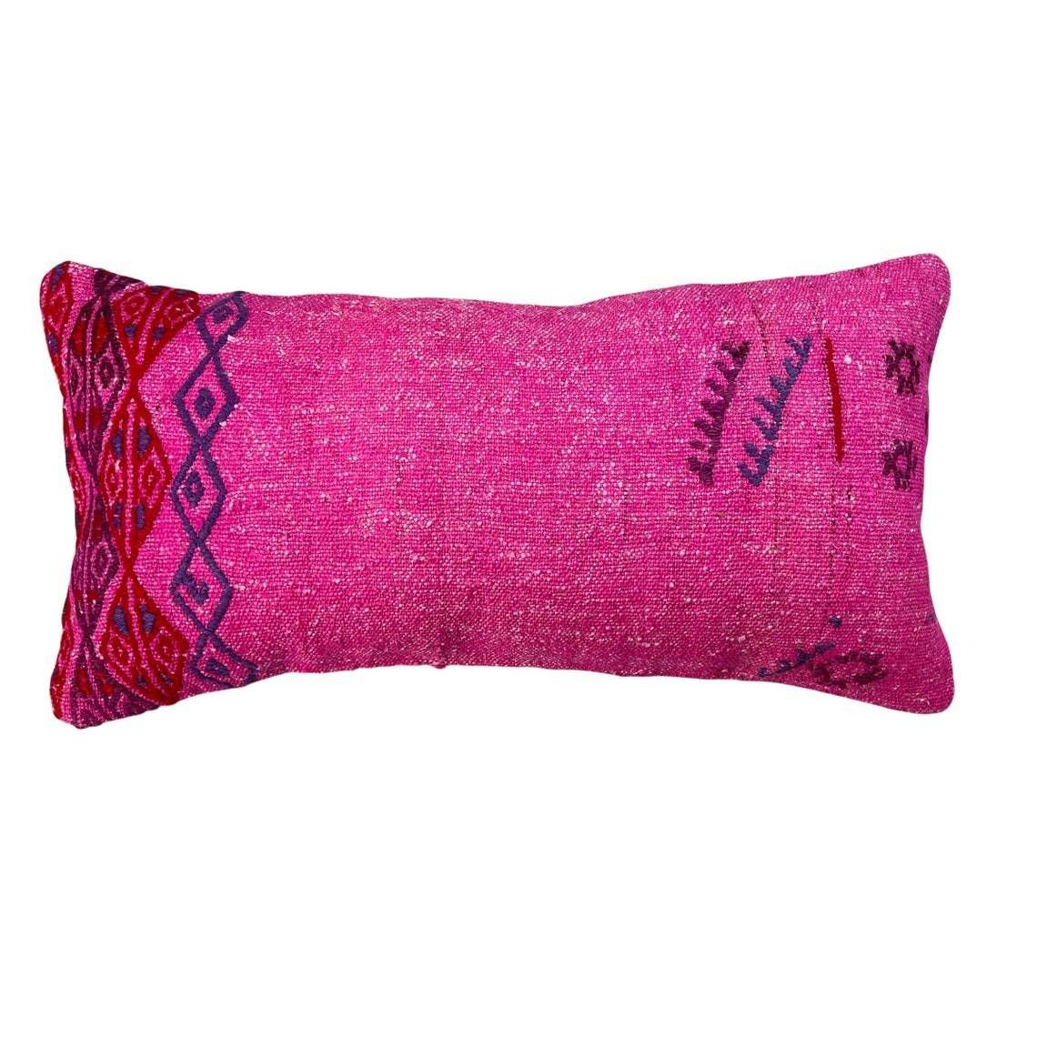 Kilim Pillow 30 X 60 Cm Tapis Kelim Kilim Pillow Cover ,Vintage Meditation Bench Kelim Teppich Boho Kilim Cushion Kilim Sofa Turkish Pillow