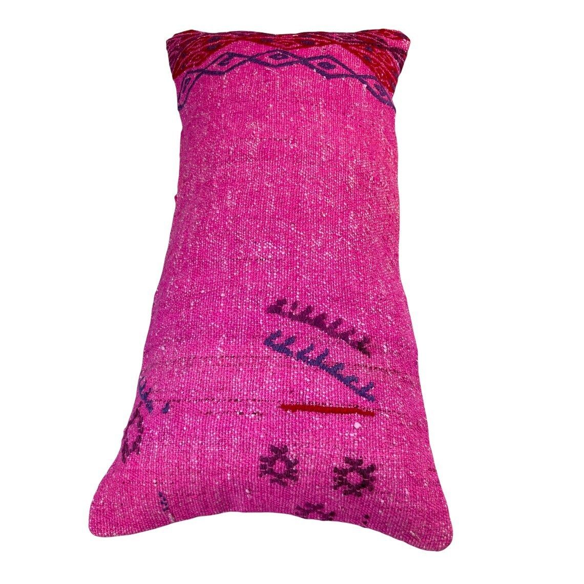 Kilim Pillow 30 X 60 Cm Tapis Kelim Kilim Pillow Cover ,Vintage Meditation Bench Kelim Teppich Boho Kilim Cushion Kilim Sofa Turkish Pillow photo Textiles