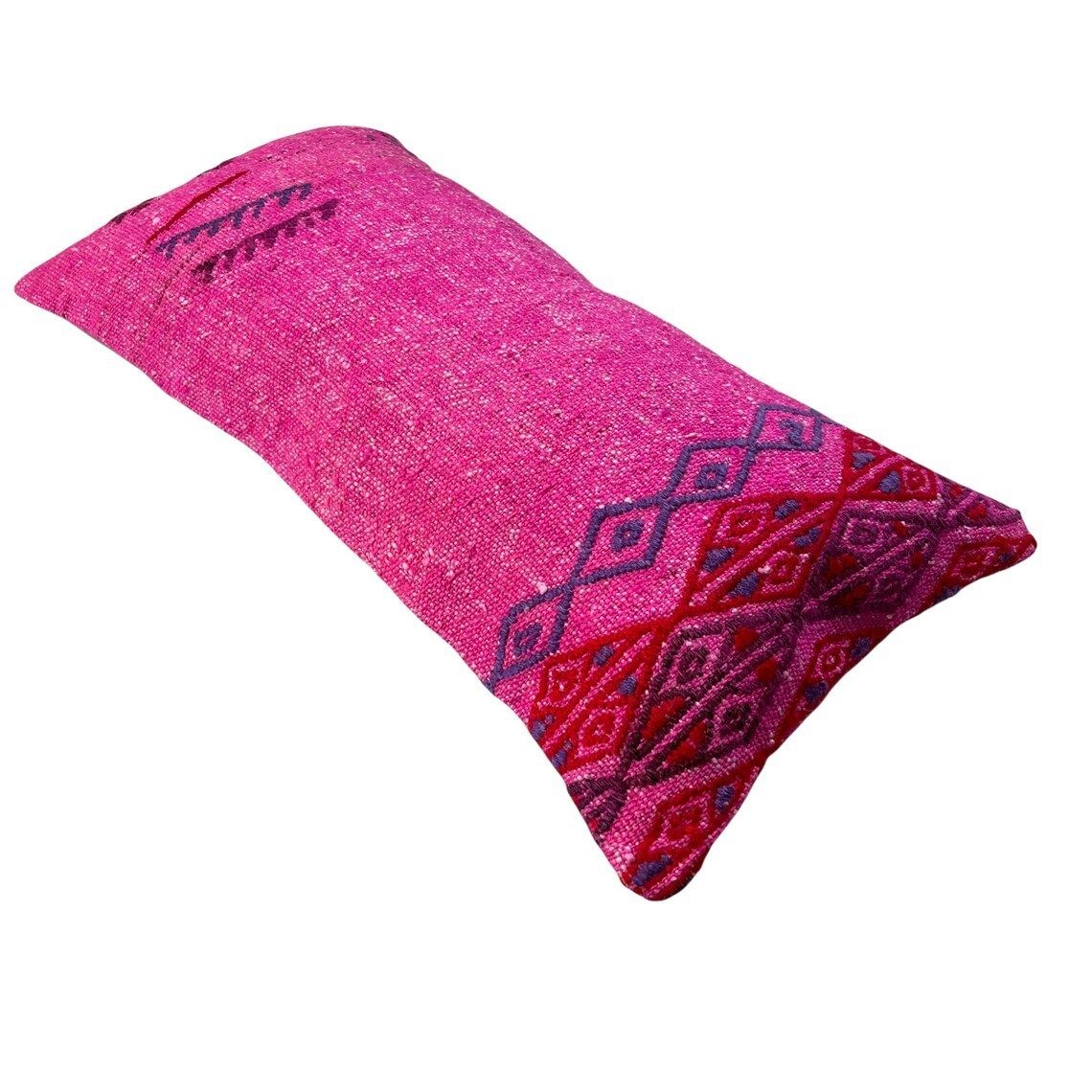 Kilim Pillow 30 X 60 Cm Tapis Kelim Kilim Pillow Cover ,Vintage Meditation Bench Kelim Teppich Boho Kilim Cushion Kilim Sofa Turkish Pillow photo vintage