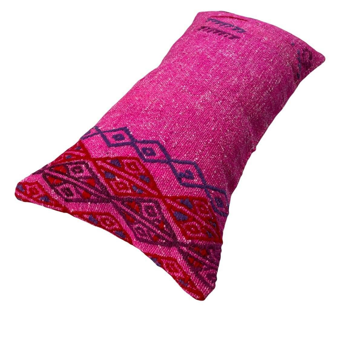 photo furniture Kilim Pillow 30 X 60 Cm Tapis Kelim Kilim Pillow Cover ,Vintage Meditation Bench Kelim Teppich Boho Kilim Cushion Kilim Sofa Turkish Pillow