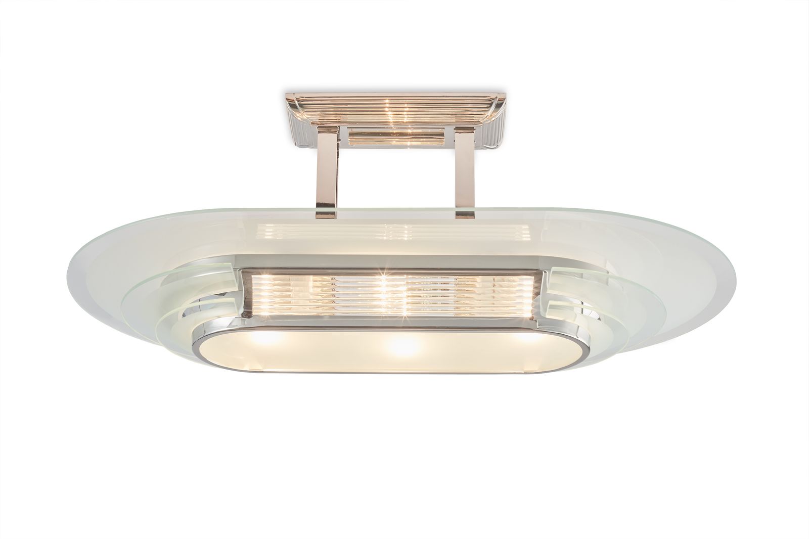 Modernist Art Deco Chandelier In The Spirit Of Petitot photo vinterior