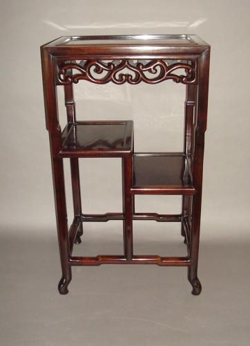 19th Century Chinese Hongmu Stand/Table photo vintage