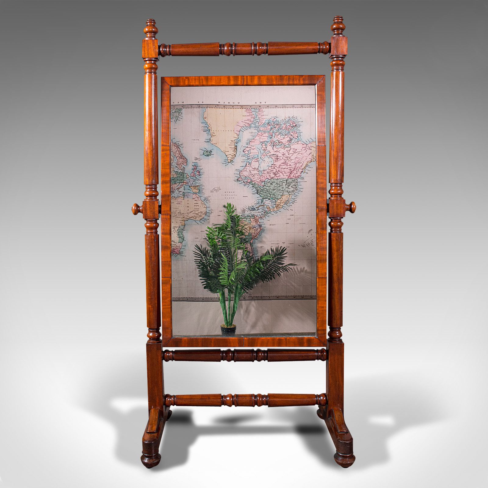 Grand Antique Cheval Mirror, English, Dressing, Country House, C.1880 photo Home Decor